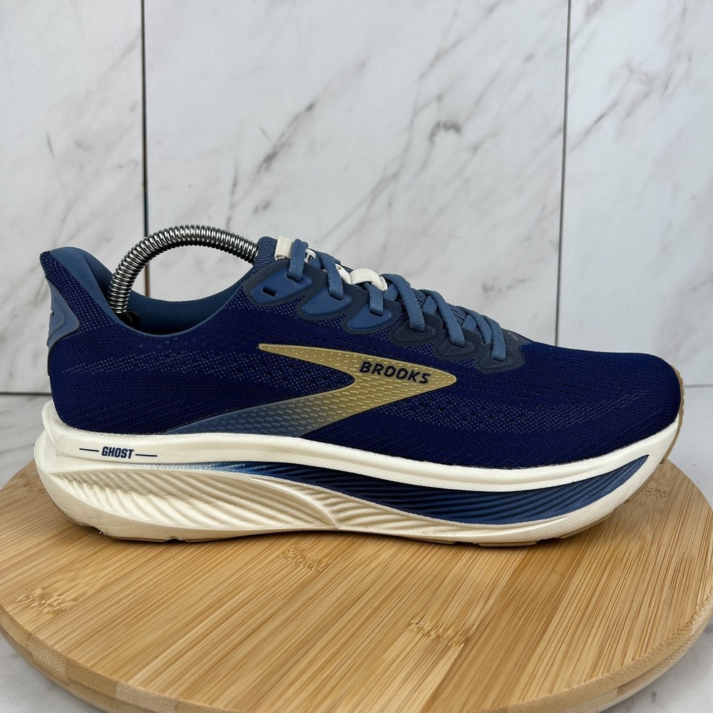 Brooks Ghost 17 Mens Size 9.5 D Beacon Blue Moonlight Running Shoes 1104421D443